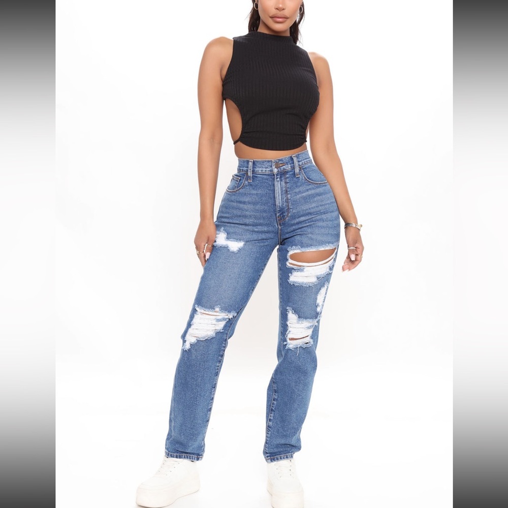 Fashionova Size 13 Medium blue wash